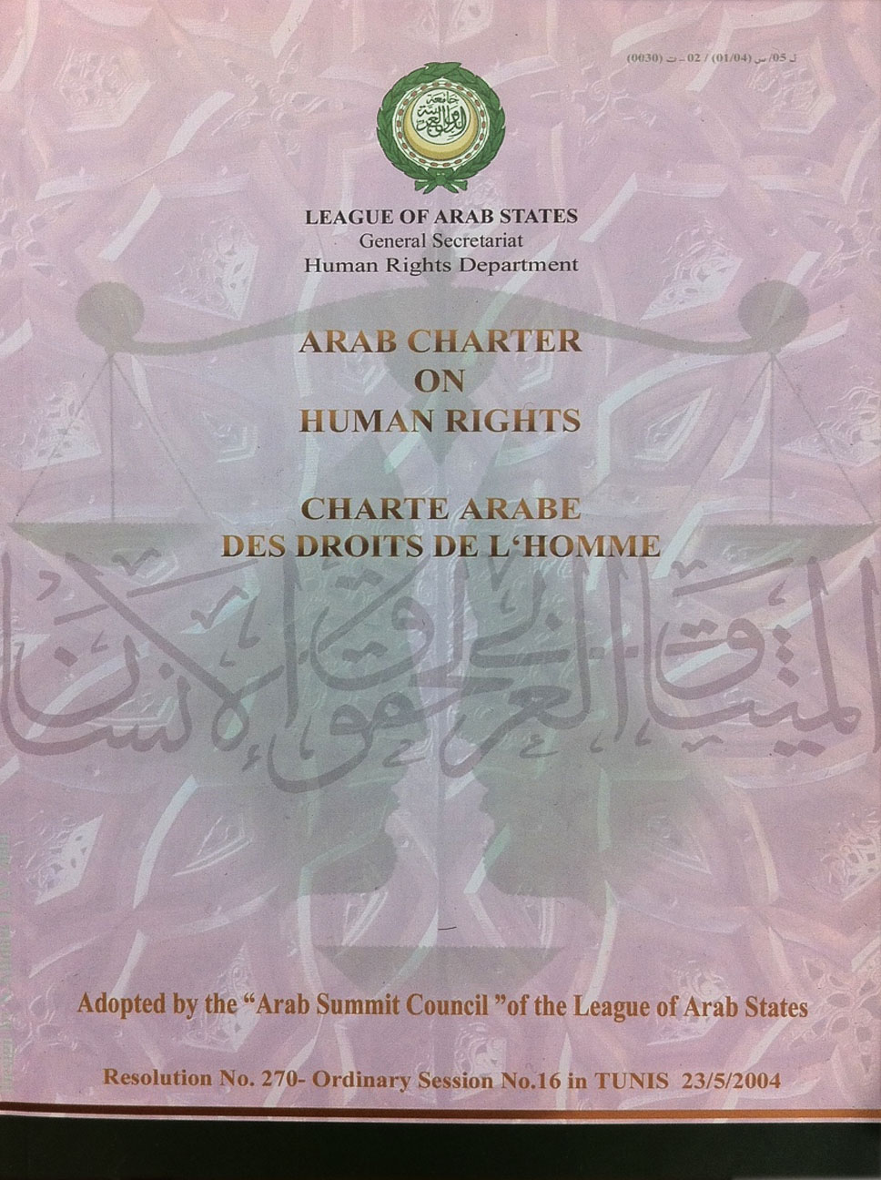 arab human rights charter
